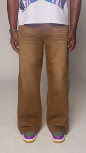 ZIP FLARE DENIM JEANS