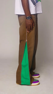 ZIP FLARE DENIM JEANS
