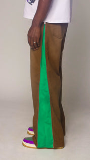 ZIP FLARE DENIM JEANS